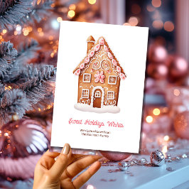 Sweet Helgdag Önskemål Gingertea House Jul Julkort