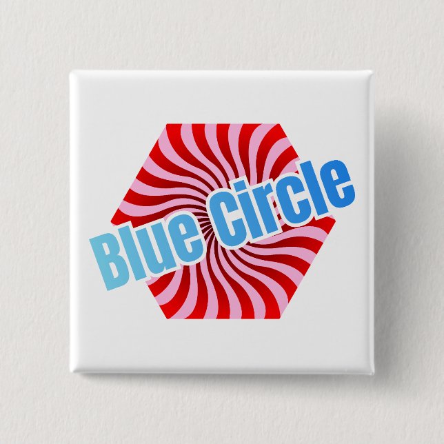 Sweet Hexagonal Candy with Wavy Pattern Knapp (Framsida)