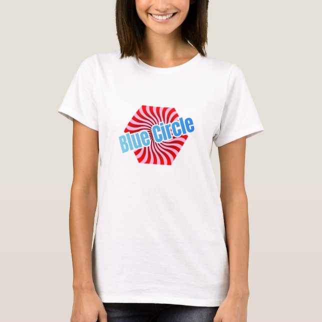 Sweet Hexagonal Candy with Wavy Pattern T Shirt (Framsida)