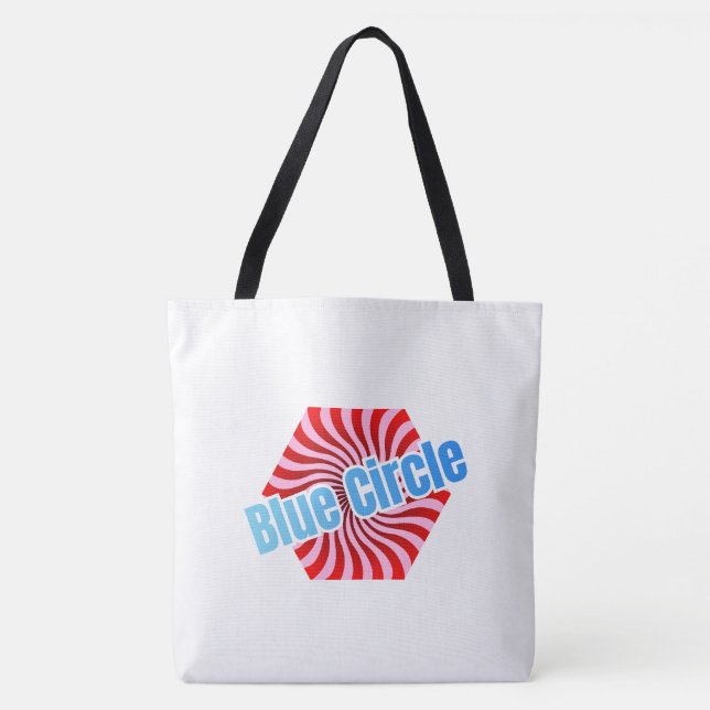 Sweet Hexagonal Candy with Wavy Pattern Tygkasse (Framsida)