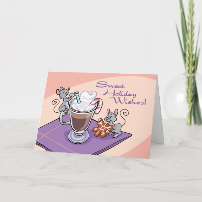 Sweet Holiday Wishes (Blank Inside) Kort (Framsida)