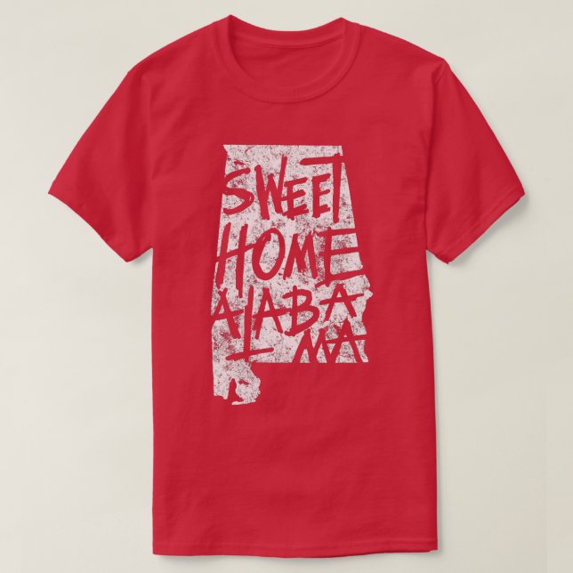 Sweet Home Alabama Birmingham State Art T Shirt (Design framsida)