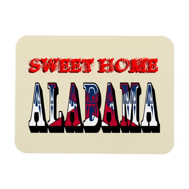Sweet Home Alabama Flexible Magnet (Horisontell)