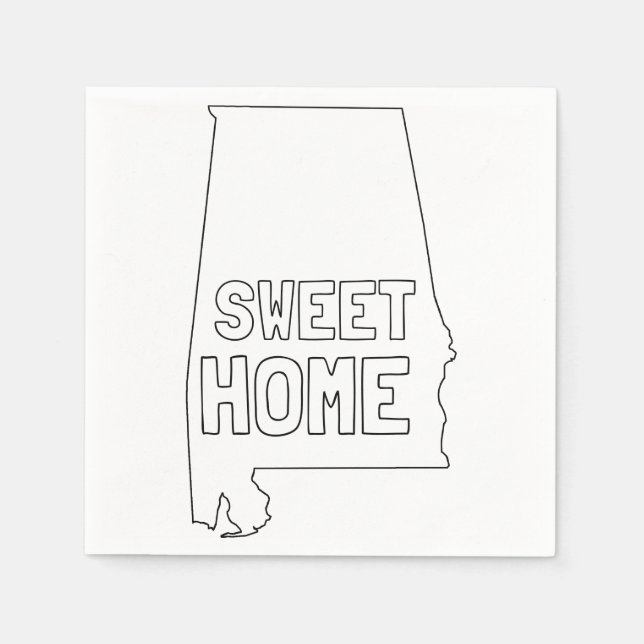 Sweet Home Alabama Pappersservett (Framsidan)