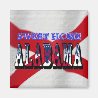 Sweet Home Alabama Statlig flagga Magnet