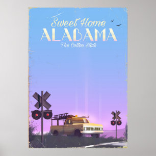 "Sweet home" Alabama Travel-affisch Poster