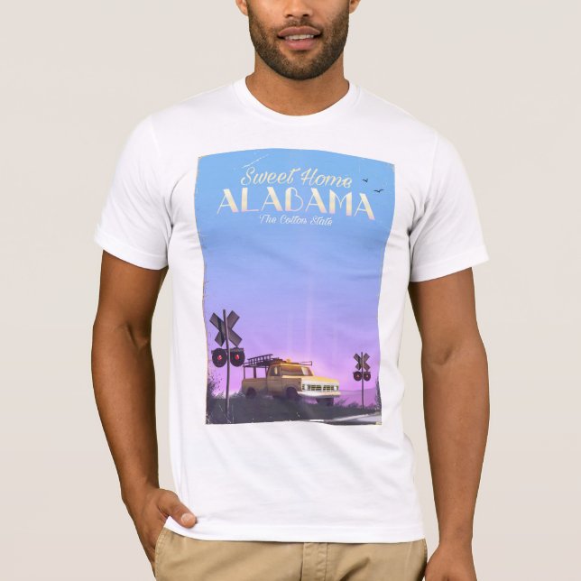 "Sweet home" Alabama Travel-affisch T-shirt (Framsida)