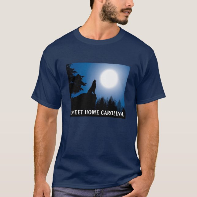 Sweet Home Carolina (mörk) T-Shirt (Framsida)