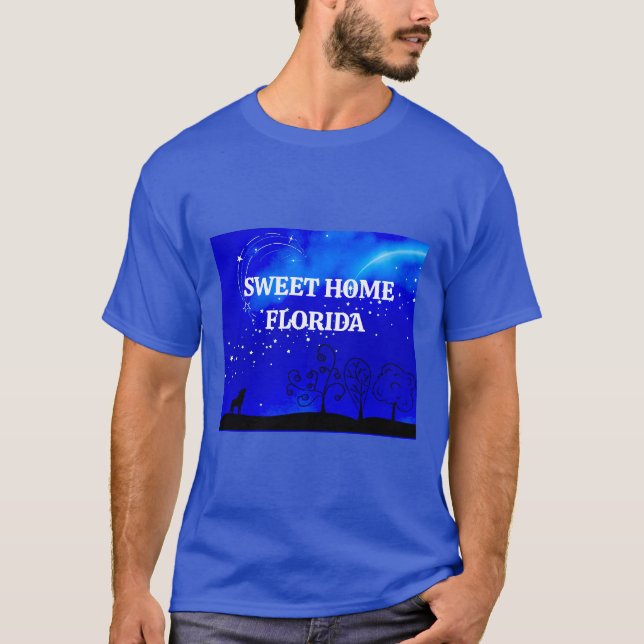 Sweet Home Florida (mörk) T-Shirt (Framsida)