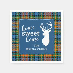 Sweet Home Tartan Klan Murray Personlig Play Pappersservett
