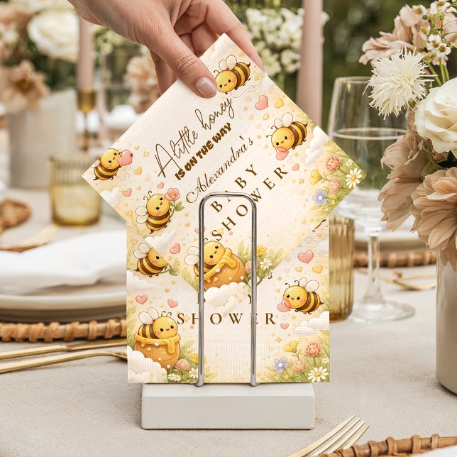 Sweet Honey Bee Baby Shower Baby Shower Pappersservett (Skapare uppladdad)