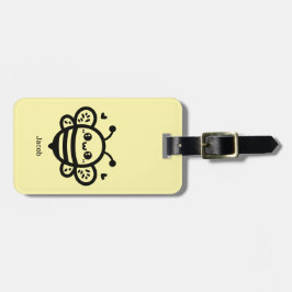 Sweet honey Bee - Kawaii Nursery Line Art Bagagebricka