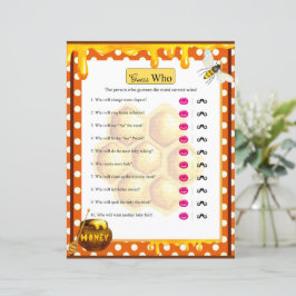 Sweet Honeybee Baby Shower Gissa vem som spelar