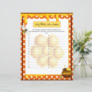 Sweet Honeybee Pojke Namn Game