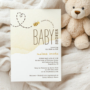 Sweet Humla Baby Shower Inbjudningar
