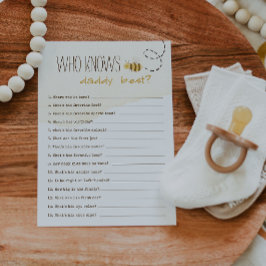 Sweet Humla som känner pappa Best Card Inbjudningar