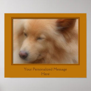 Sweet Hund Ansikte Personlig Poster