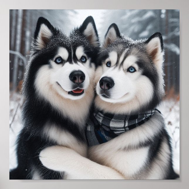 Sweet Huskies Poster (Framsidan)