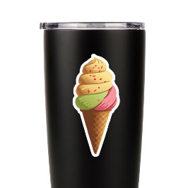 Sweet Ice Cream Cone Klistermärken
