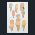 Sweet Ice Cream Cones Pastel Mönster Kökshandduk<br><div class="desc">Alla kärlek glass! Ge är presenten för den här söta kökshandduken med en glasskon mönster! Kolla min butik för mycket mer färg och mönster!</div>