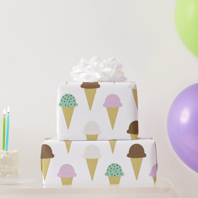 Sweet Ice Cream Cones Treat Party Presentpapper (Festgåvor)
