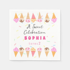 Sweet Ice Cream Party Pappersservett