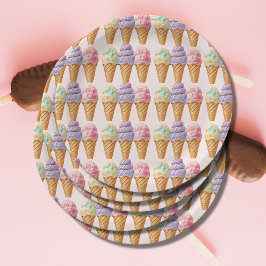 Sweet Ice Cream Sommar Här Scoop Baby Shower