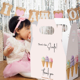 Sweet Ice Cream Sommar Här Scoop Baby Shower Presentaskar