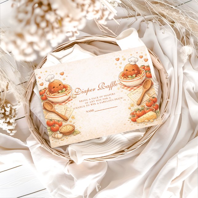 Sweet Italian Meatball Diapper Raffle Tilläggskort (Skapare uppladdad)