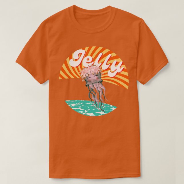 Sweet Jelly Mauve Stinger Jellyfish Design Gift-ID T Shirt (Design framsida)