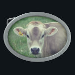 Sweet Jersey Cow<br><div class="desc">Den vackra Jersey-kon har jackat färgaden. En grönt fält-bakgrund för betesmark på landsbygden fullbordar det verkliga jordbruket i bild.</div>