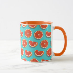 Sweet Juicy Orange Mönster Mugg