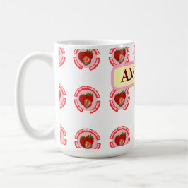 Sweet Juicy Strawberries Summer Fruit Kaffemugg