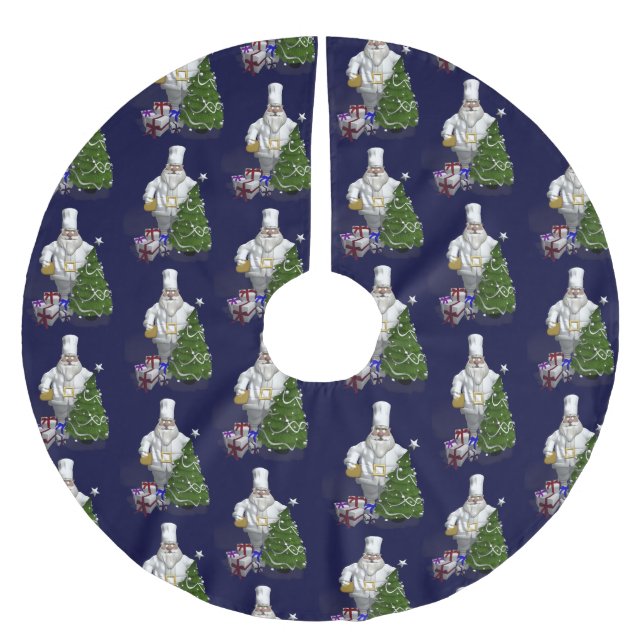 Sweet Jultomten Chef Julgransmatta Borstad Polyester (Framsidan)