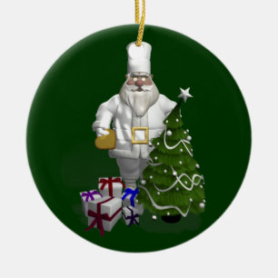 Sweet Jultomten Chef Julgransprydnad Keramik