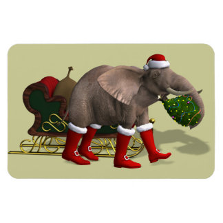 Sweet Jultomten Elephant Magnet
