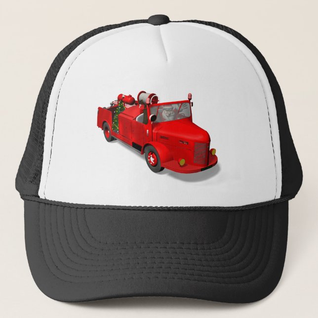 Sweet Jultomten Fireman Truckerkeps (Framsida)