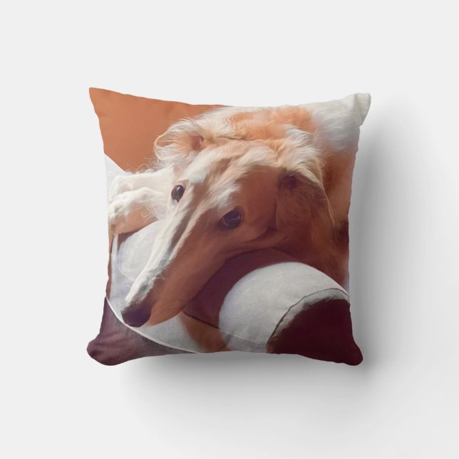 Sweet Kärlek Borzoi Pillow Kudde (Framsida)