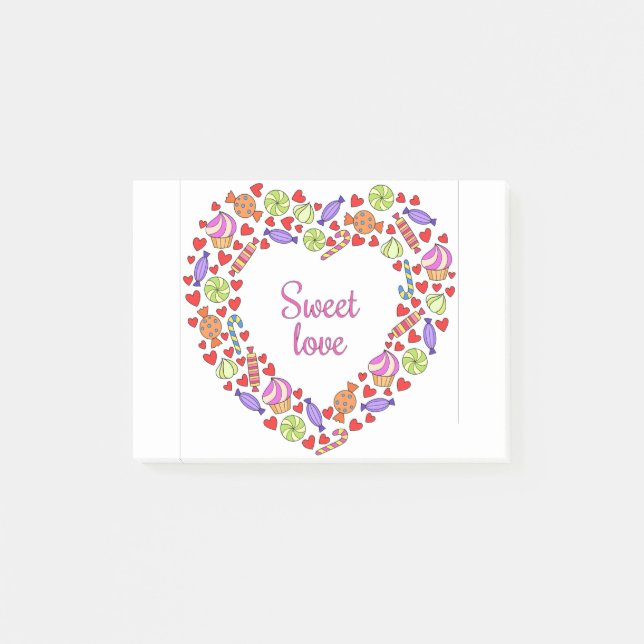 Sweet kärlek post-it block (Framsida)