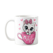 Sweet Kattunge & Sömnig Pooch Cute Kaffe koppar