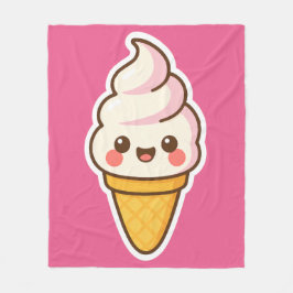 Sweet Kawaii Ice Cream Fleecefilt