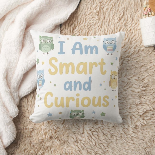 Sweet Kids Curiosity Affirmation Smart Curious Kudde (Filt)