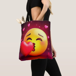 Sweet Kiss Heart Emoji Tygkasse