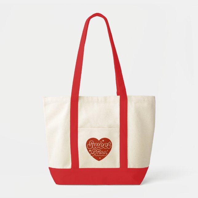 Sweet Kiss Tote Bag Tygkasse (Framsidan)