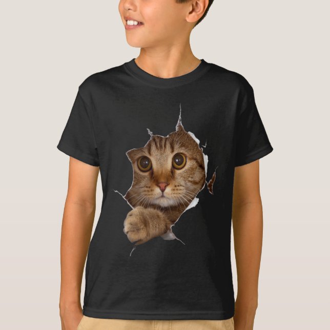 Sweet Kitten Torn Trasa - Funny Cat Lover Cat Owne T Shirt (Framsida)