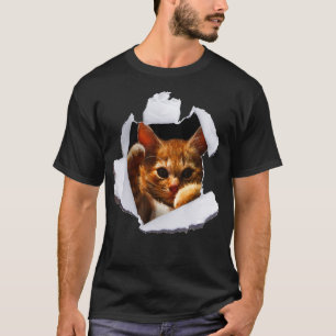 Sweet Kitten Torn Trasa Funny Cat Lover Cat Owner T Shirt