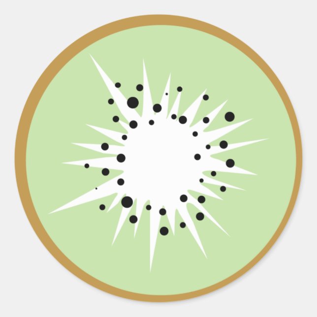Sweet Kiwi Runt Klistermärke (Framsida)