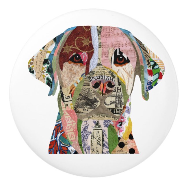 Sweet Labrador Retriever Hund Greeting Card Knopp (Framsidan)