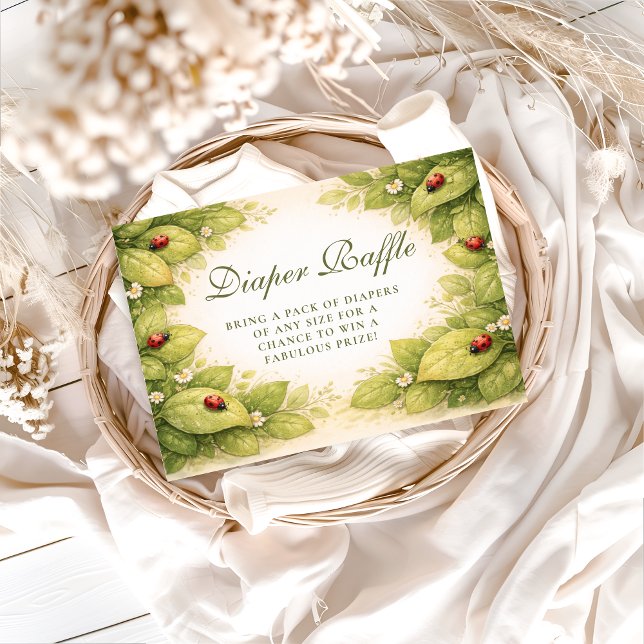 Sweet Ladybug Spring Diapper Raffle Tilläggskort (Skapare uppladdad)