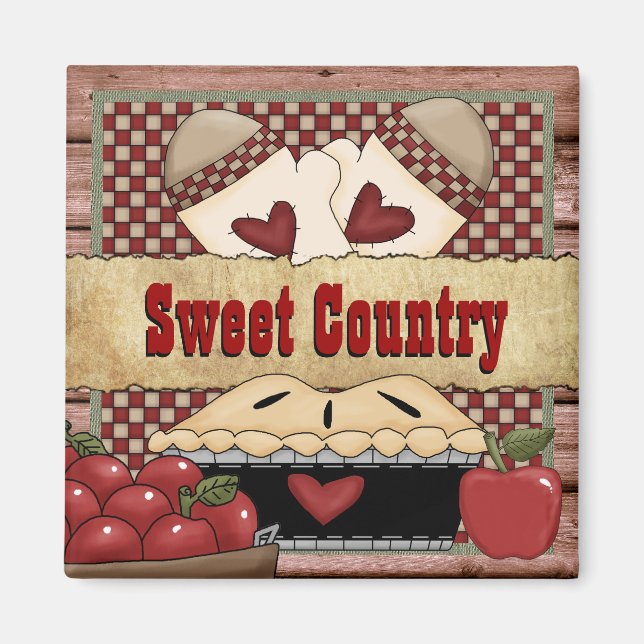 Sweet Land Apple Paj Mag Magnet (Framsidan)